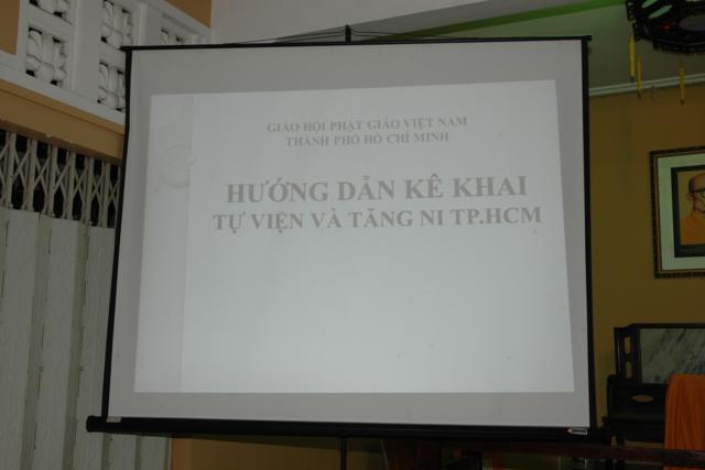TP. HCM: Hội thảo hướng dẫn kê khai tự viện - Tăng Ni tại TP. HCM