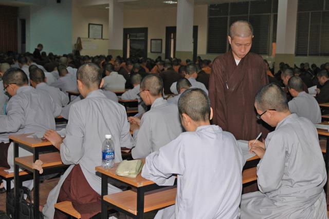 Trường Trung Cấp Phật Học TP. HCM tổ chức kỳ thi học kỳ 1 - 2 (khóa VII và VIII)