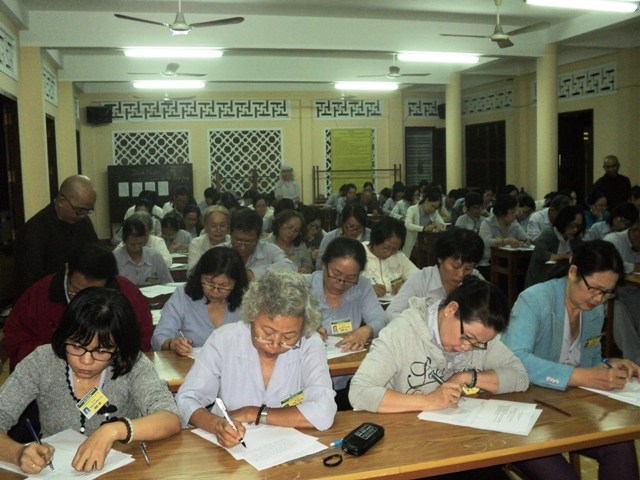 Khánh Hòa: Thi Kết thúc chương trình ba năm học Phật Pháp căn bản