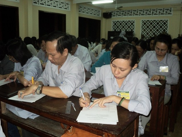 Khánh Hòa: Thi Kết thúc chương trình ba năm học Phật Pháp căn bản