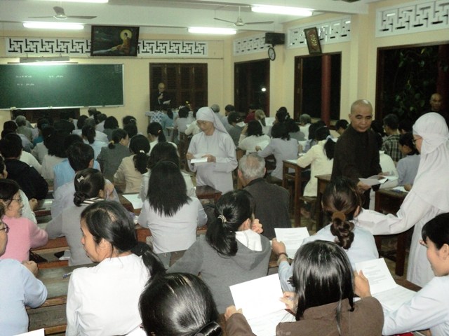 Khánh Hòa: Thi Kết thúc chương trình ba năm học Phật Pháp căn bản