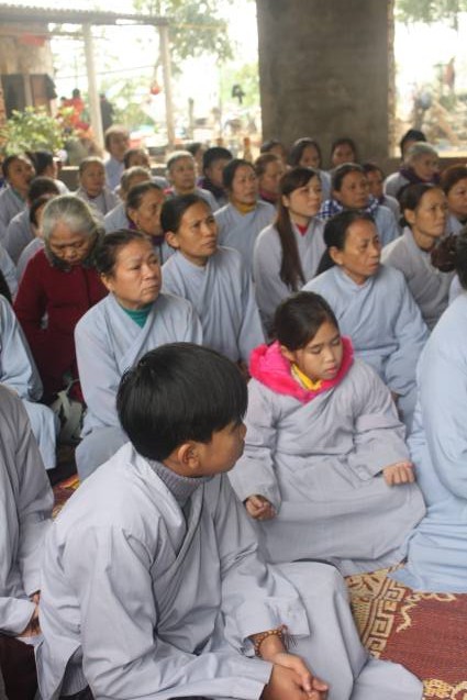 Chùa Xuân Đài: Lễ Phật thành đạo và Phật tử nghe pháp của TT. Thích Nhật Từ