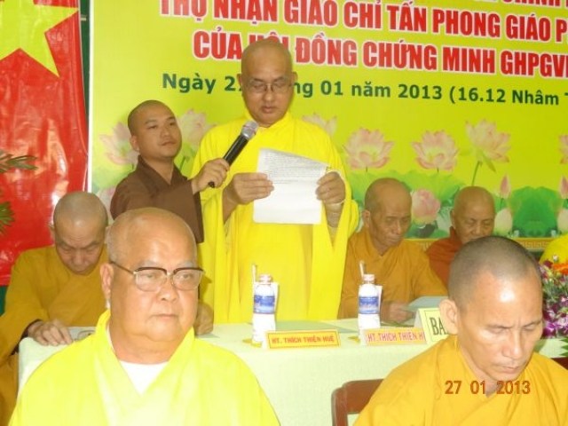 Đồng Tháp: Ban Trị sự Phật giáo tổ chức Hội nghị tổng kết công tác Phật sự năm 2012