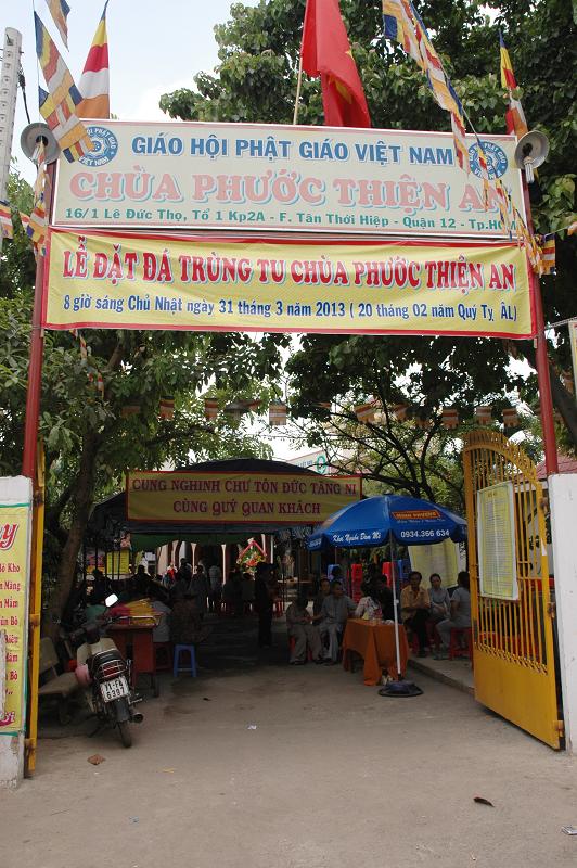 TP. HCM: Lễ đặt đá trùng tu chùa Phước Thiện An