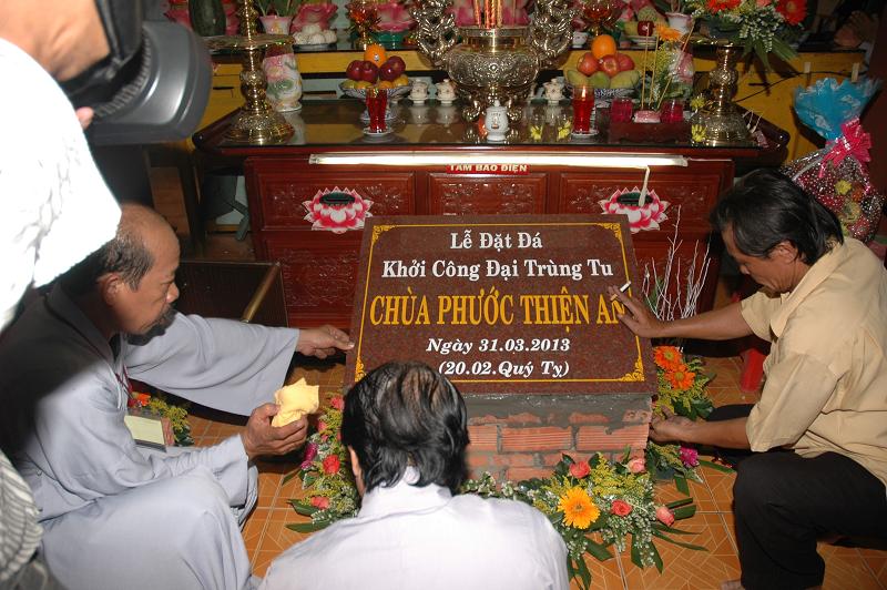 TP. HCM: Lễ đặt đá trùng tu chùa Phước Thiện An