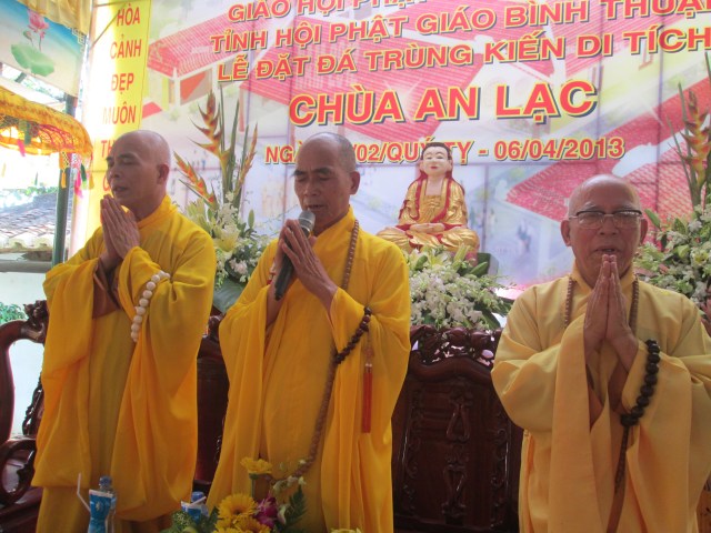 Bình Thuận: Chùa An Lạc tổ chức lễ đặt đá xây dựng Chánh điện