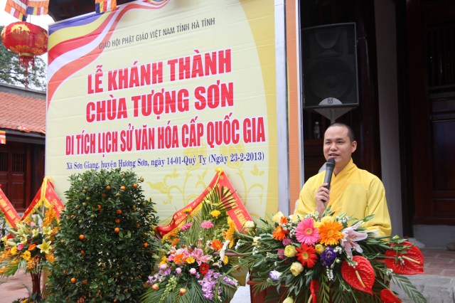 Hà Tĩnh: Trọng thể đại lễ khánh thành chùa Tượng Sơn