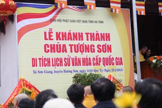 Hà Tĩnh: Trọng thể đại lễ khánh thành chùa Tượng Sơn