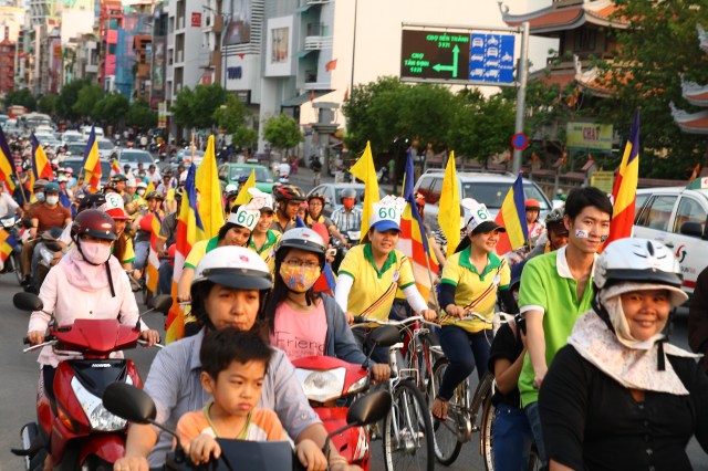 Ban Văn hóa THPG TP. HCM: Diễu hành xe đạp kêu gọi bảo vệ môi trường