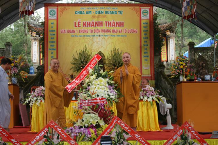 Hà Tĩnh: Lễ tạ đàn Dược Sư, khánh thành giai đoạn 1 điện Hoàng hậu và Tổ đường chùa Am
