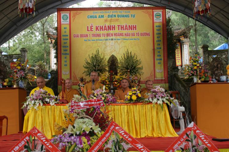 Hà Tĩnh: Lễ tạ đàn Dược Sư, khánh thành giai đoạn 1 điện Hoàng hậu và Tổ đường chùa Am