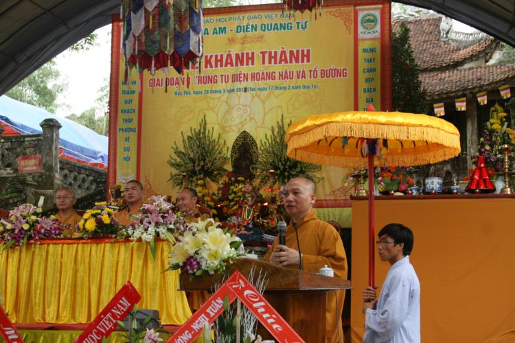 Hà Tĩnh: Lễ tạ đàn Dược Sư, khánh thành giai đoạn 1 điện Hoàng hậu và Tổ đường chùa Am