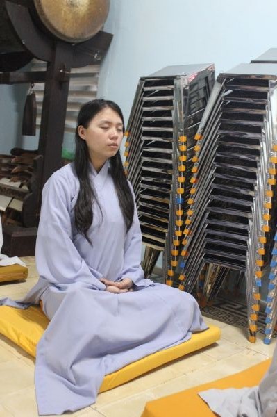 Vinh Long: Thiền tọa bên kim quan nhục thân Thầy