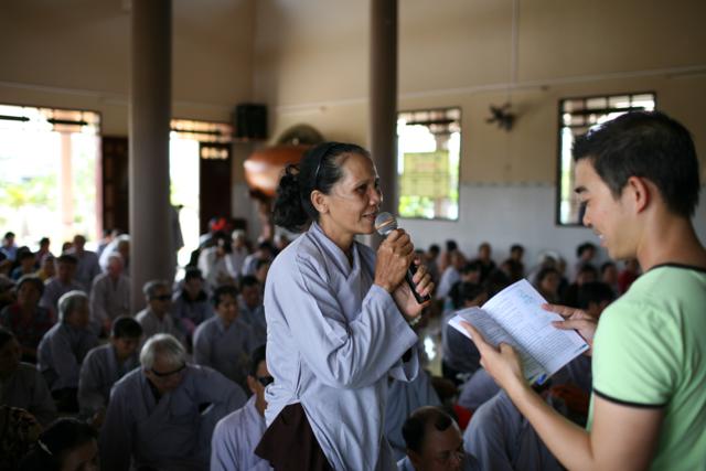 Long An: Chùa Khánh Ninh tổ chức khoá tu dành cho bệnh nhân ung bướu và khiếm thị