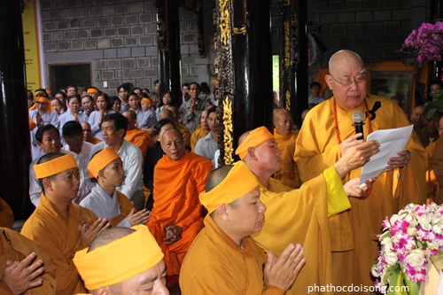 Lễ Truy niệm và phụng tống kim quan Thượng tọa Thích Thanh Chương nhập bảo tháp