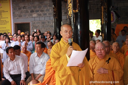 Lễ Truy niệm và phụng tống kim quan Thượng tọa Thích Thanh Chương nhập bảo tháp