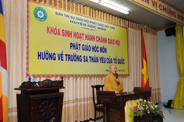 Khai mạc Khóa sinh hoạt Hành chánh của Phật giáo Hóc Môn