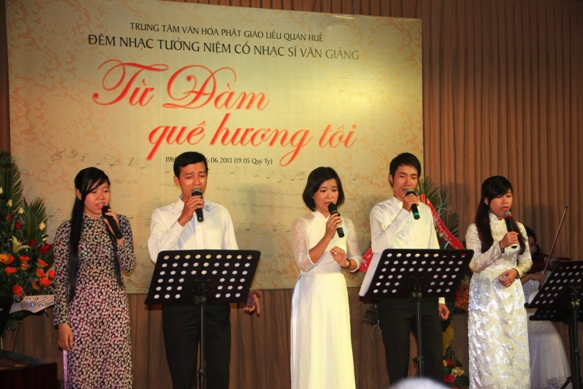 Huế: Trung tâm VHPG Liễu Quán tổ chức đêm nhạc Tưởng niệm cố nhạc sĩ Văn Giảng