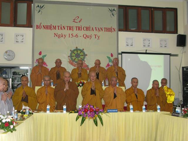 TP.HCM: Lễ bổ nhiệm trụ trì chùa Vạn Thiện Q.5