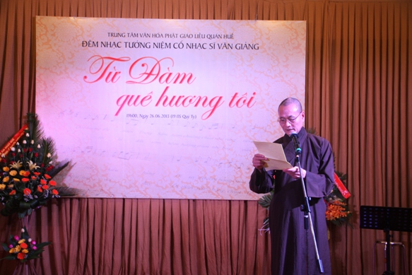 Huế: Trung tâm VHPG Liễu Quán tổ chức đêm nhạc Tưởng niệm cố nhạc sĩ Văn Giảng