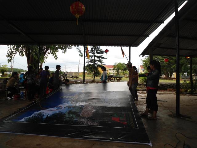 Công tác chuẩn bị khai mạc khóa tu hè 2013 Chùa linh Quang ĐăkNông