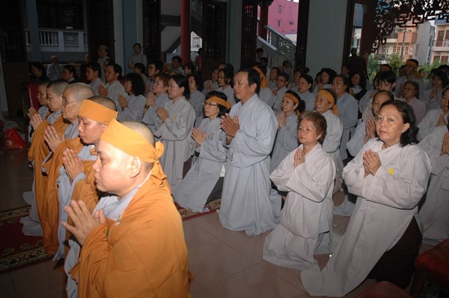Chùm ảnh: Lễ trà tỳ nhục thân Đại lão HT. Thích Từ Nhơn