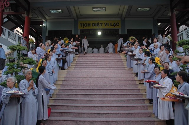 Chùm ảnh: Lễ trà tỳ nhục thân Đại lão HT. Thích Từ Nhơn