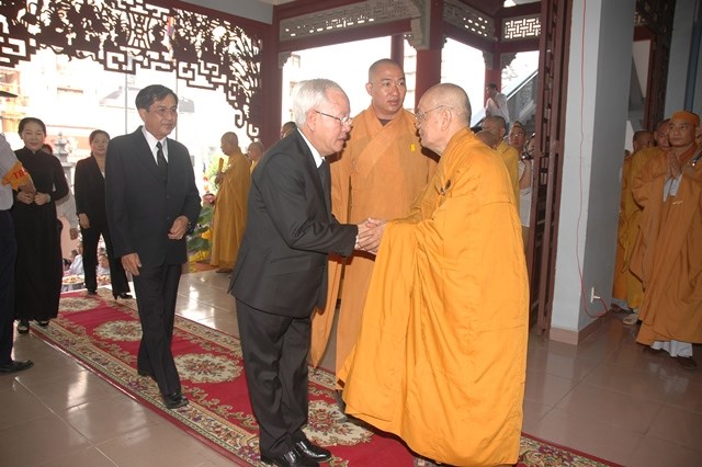 Chùm ảnh: Lễ trà tỳ nhục thân Đại lão HT. Thích Từ Nhơn