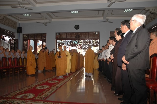 Chùm ảnh: Lễ trà tỳ nhục thân Đại lão HT. Thích Từ Nhơn