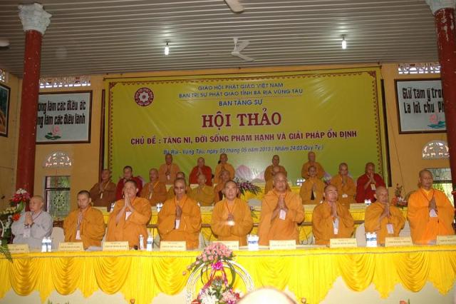 Vũng Tàu: Hội thảo ngành Tăng sự  Phật giáo Bà Rịa - Vũng Tàu lần I