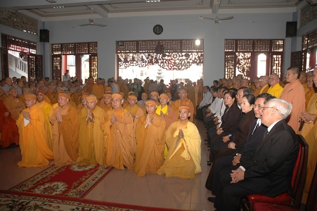 Chùm ảnh: Lễ trà tỳ nhục thân Đại lão HT. Thích Từ Nhơn