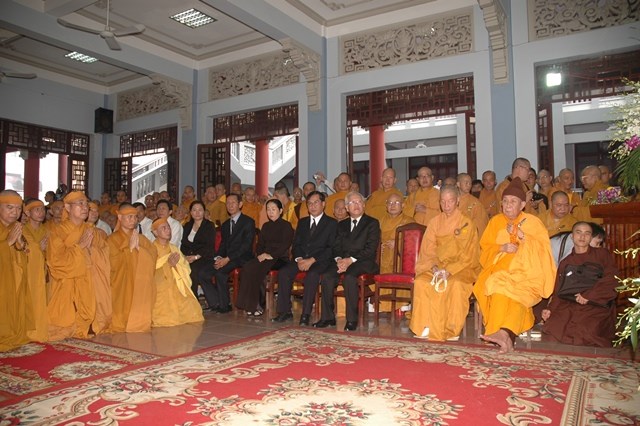 Chùm ảnh: Lễ trà tỳ nhục thân Đại lão HT. Thích Từ Nhơn