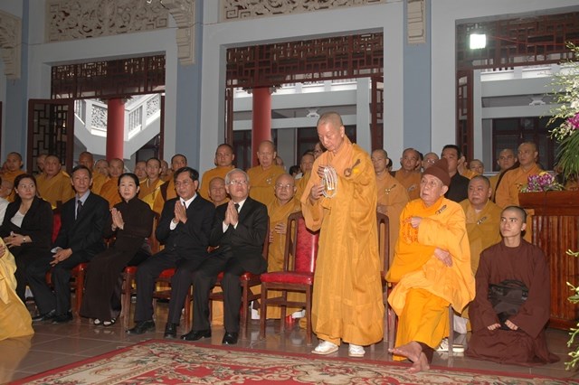 Chùm ảnh: Lễ trà tỳ nhục thân Đại lão HT. Thích Từ Nhơn