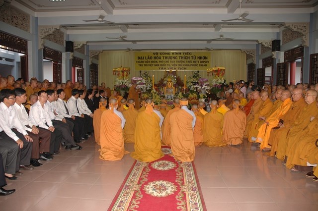 Chùm ảnh: Lễ trà tỳ nhục thân Đại lão HT. Thích Từ Nhơn
