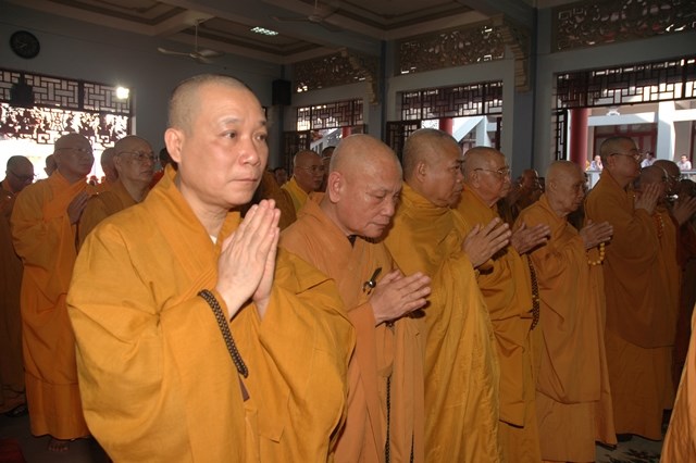 Chùm ảnh: Lễ trà tỳ nhục thân Đại lão HT. Thích Từ Nhơn