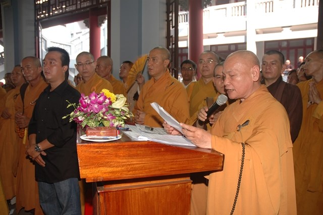 Chùm ảnh: Lễ trà tỳ nhục thân Đại lão HT. Thích Từ Nhơn