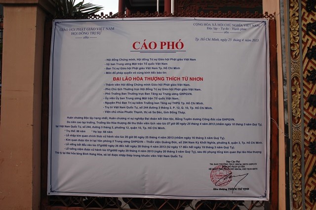 Các phái đoàn viếng tang lễ ĐLHT Thích Từ Nhơn chiều tối ngày thứ hai 27/4