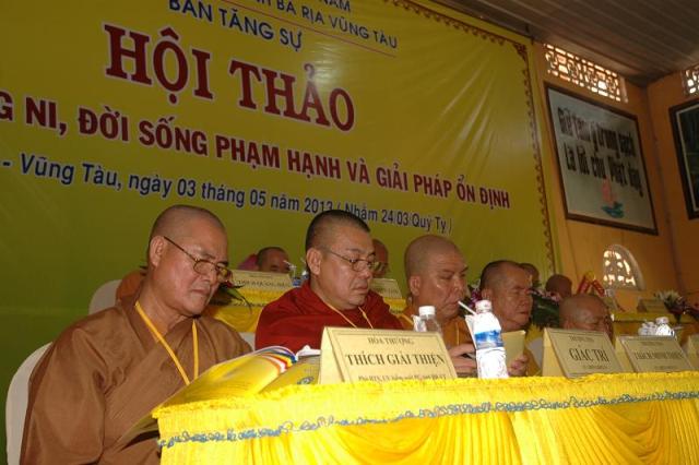 Vũng Tàu: Hội thảo ngành Tăng sự  Phật giáo Bà Rịa - Vũng Tàu lần I