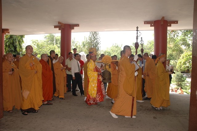 Chùm ảnh: Lễ trà tỳ nhục thân Đại lão HT. Thích Từ Nhơn