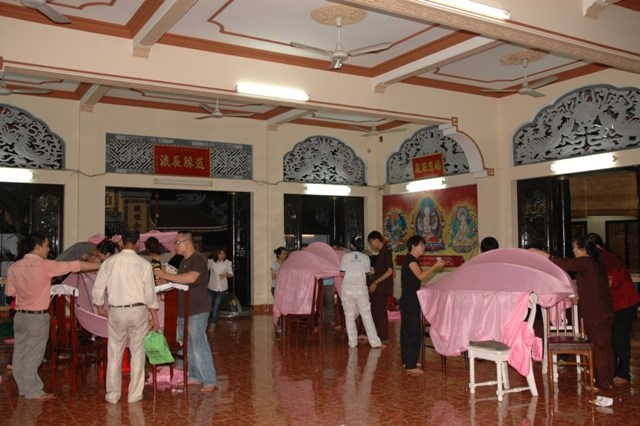 TP. HCM: Quá trình thực hiện mô hình Thất Liên Đăng chào mừng Phật Đản 2557