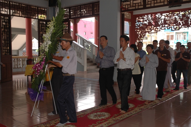 TP. HCM: Các phái đoàn viếng tang lê ĐLHT Thích Từ Nhơn ngày thứ nhất