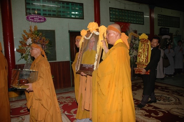 Chùm ảnh: Lễ trà tỳ nhục thân Đại lão HT. Thích Từ Nhơn