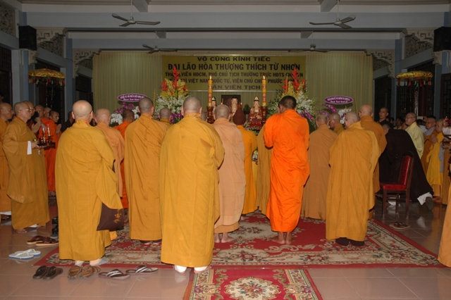 Lễ nhập kim quan Đại lão Hòa thượng Thích Từ Nhơn