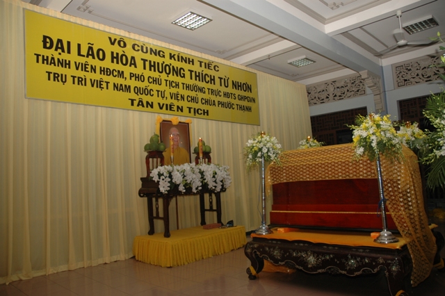 Lễ nhập kim quan Đại lão Hòa thượng Thích Từ Nhơn