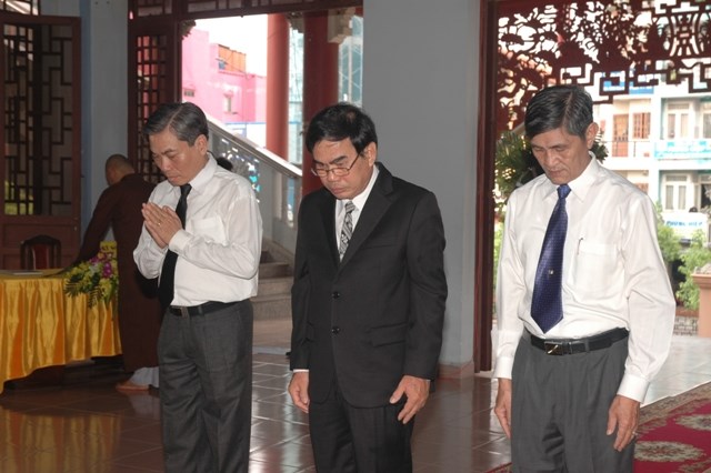 TP. HCM: Các phái đoàn viếng tang lê ĐLHT Thích Từ Nhơn ngày thứ nhất