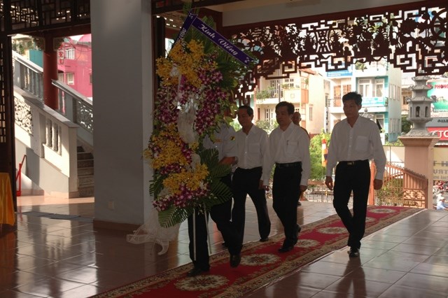 TP. HCM: Các phái đoàn viếng tang lê ĐLHT Thích Từ Nhơn ngày thứ nhất