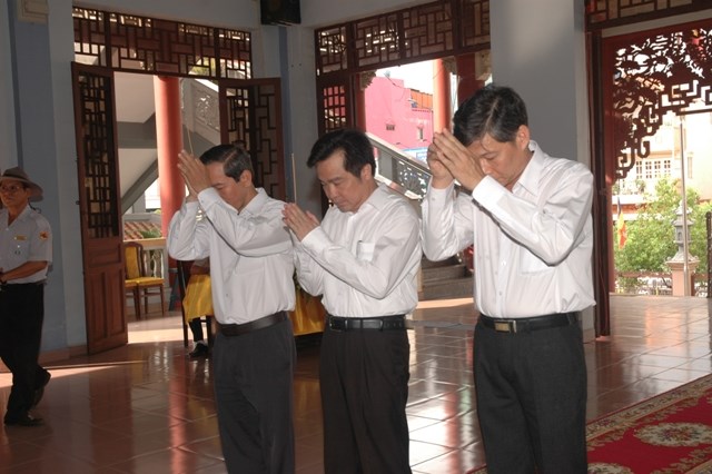 TP. HCM: Các phái đoàn viếng tang lê ĐLHT Thích Từ Nhơn ngày thứ nhất