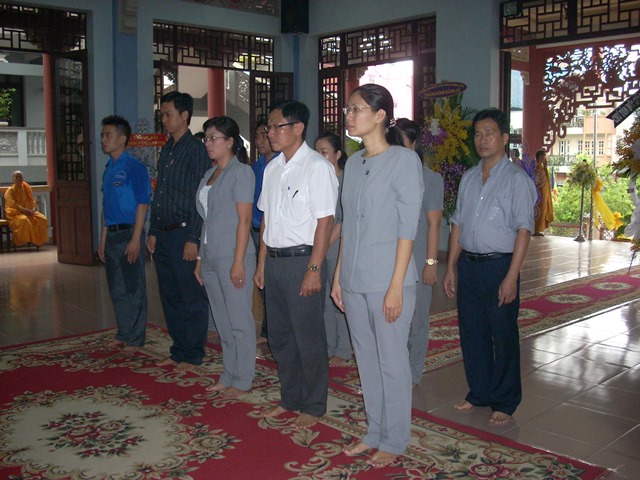 Hình ảnh viếng tang lễ HT. Thích Từ Nhơn buổi sáng ngày thứ hai