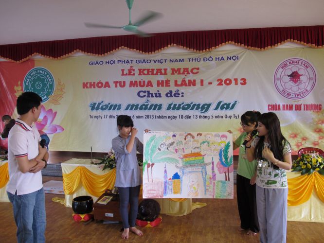 Hà Nội: Khóa tu chùa Nam Dư Thượng và hội thi tranh