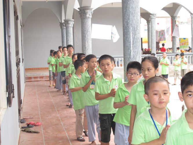 Hà Nội: Chùm ảnh cuộc thi trò chơi dân gian khóa tu chùa Nam Dư Thượng
